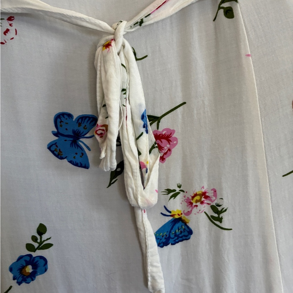 Venus Floral Sleeveless White Maxi Dress Size 8 - Picture 15 of 15